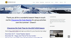 Desktop Screenshot of cheyenneskiclub.com